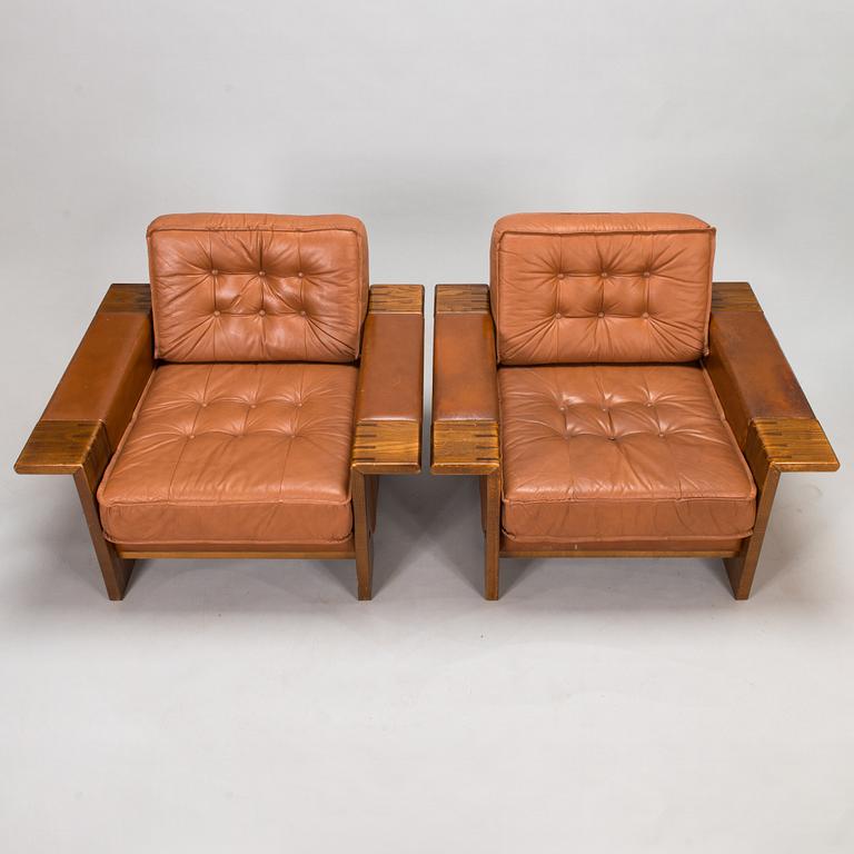 Mattias Ingman, a pari of 1970's 'Futura' armchairs for Juvako, Finland.