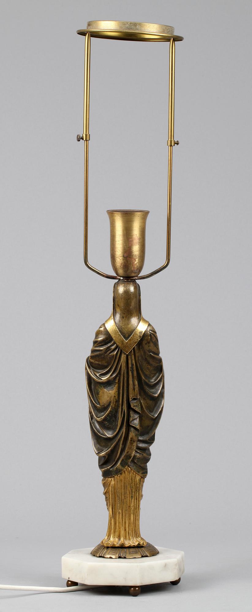 BORDSLAMPA, empirestil, 1900-tal.