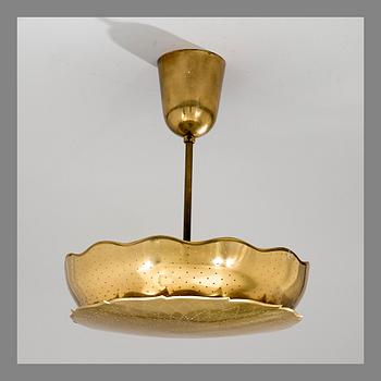 PAAVO TYNELL, CEILING LAMP.  Manufactured by Taito Oy. Late 1940s.