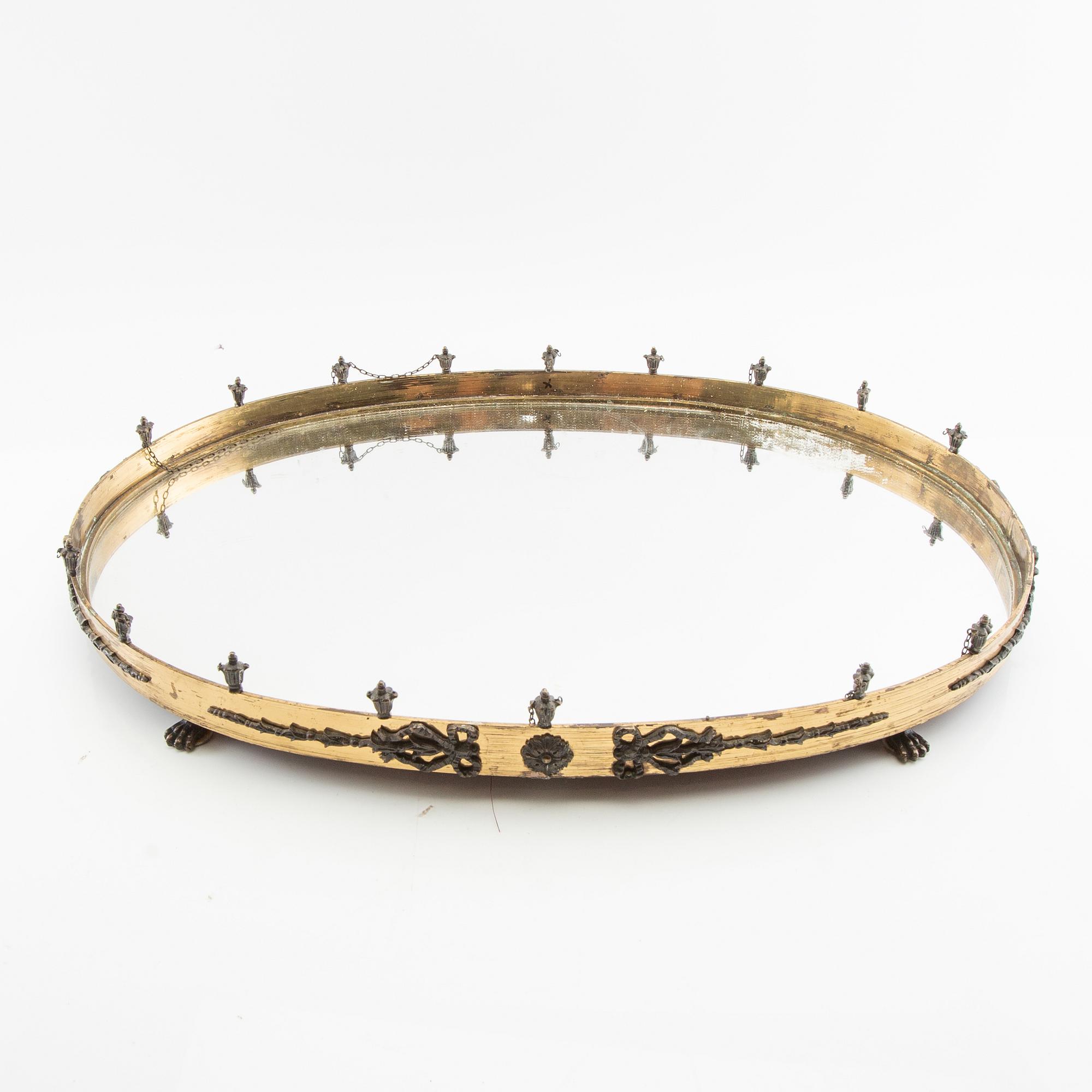 Table plateau in the Empire style, first half of the 20th century.