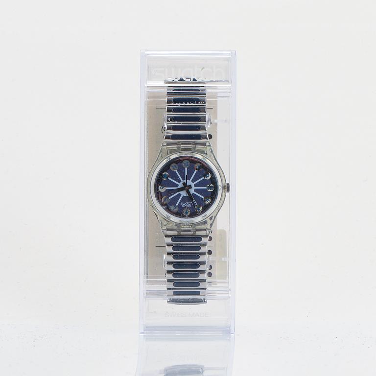 Swatch, Blue Segment, wristwatch, 34 mm.