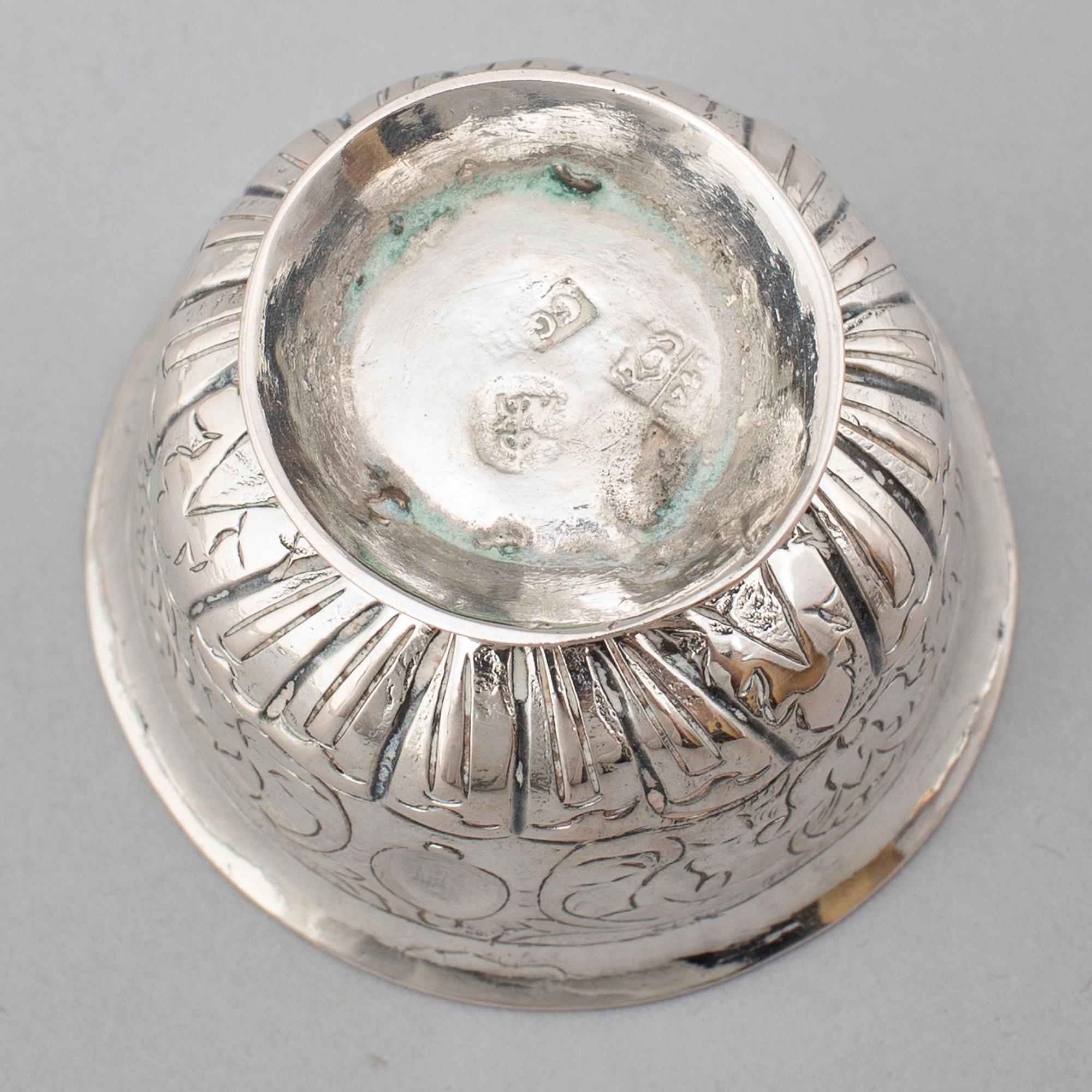 A Russian 18th century silver charka, unidentified makers mark, MOscow 1745.