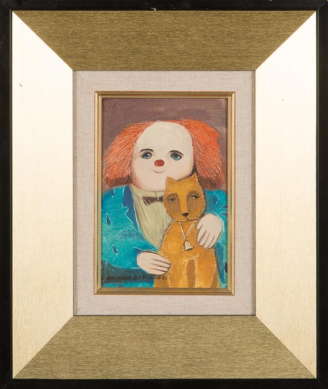 Annukka Grönlund, "Klovni ja kissa" (A Clown and a Cat).