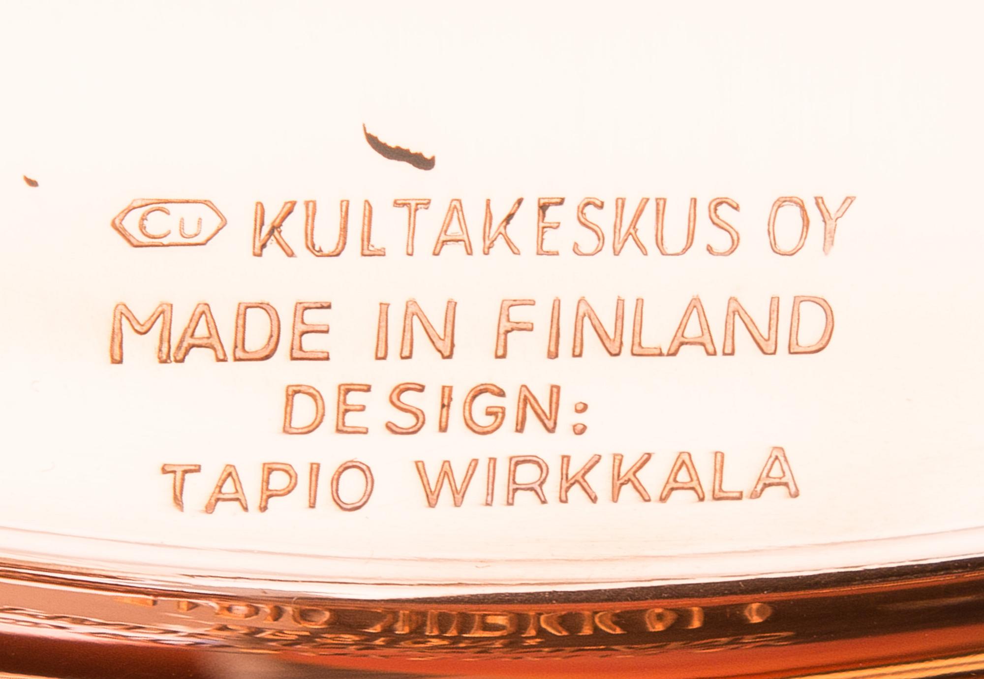 TAPIO WIRKKALA, KAFFESERVIS, 6 DELAR. Kultakeskus. 1980-tal.