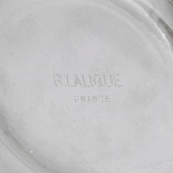 VAS, glas, "Chardon", signerad R Lalique, 1900-talets första hälft.