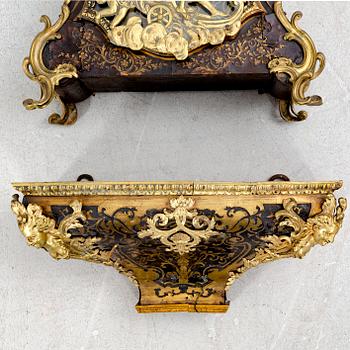 Console clock, Louis XV style, France, late 19th century.