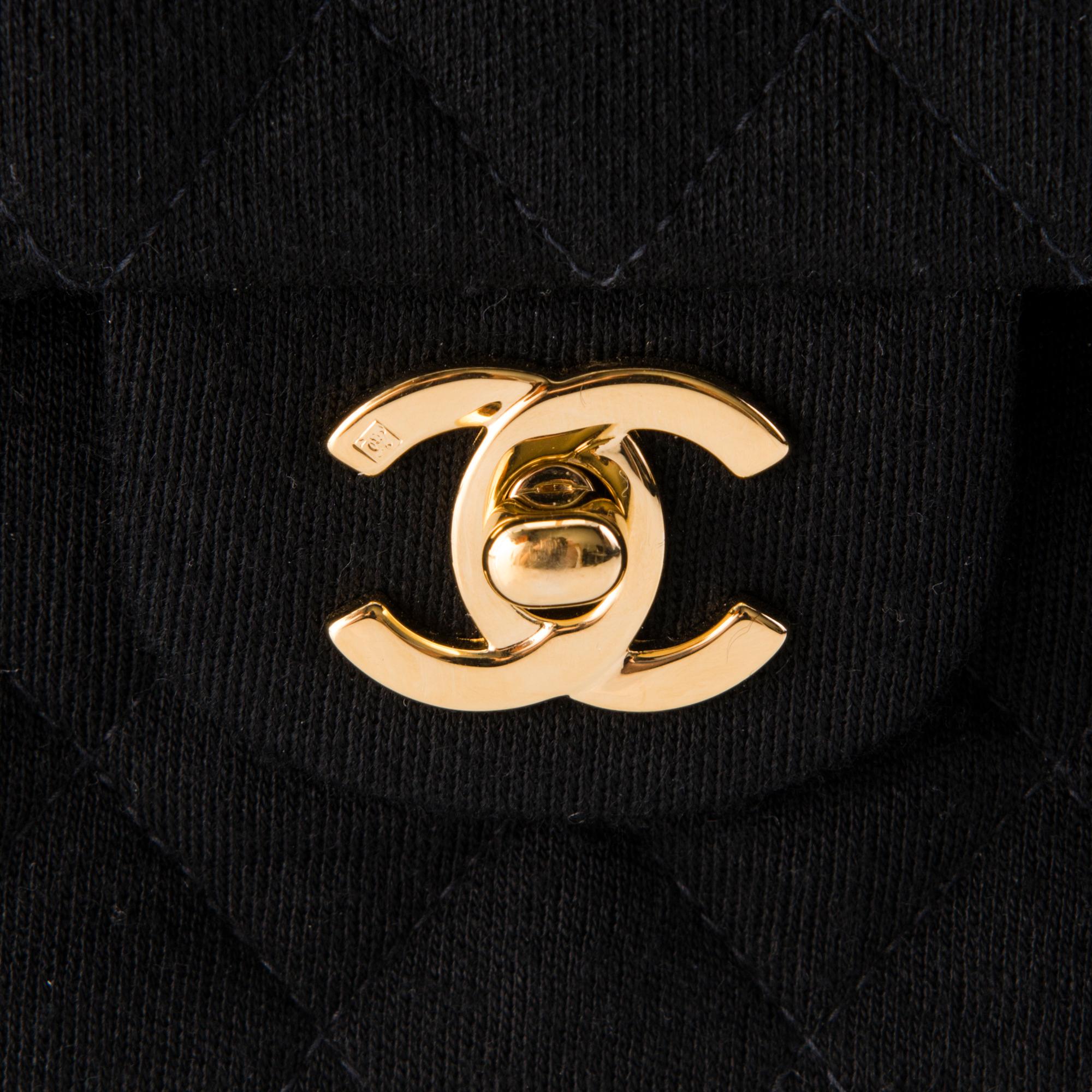 CHANEL, "Jersey Double Flap Bag", LAUKKU.