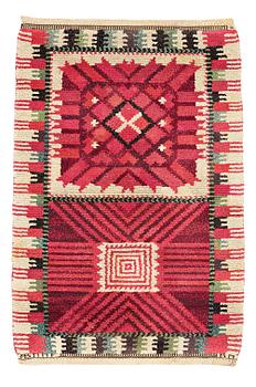 186. Barbro Nilsson, A CARPET, "Nellicka", knotted pile, ca 110,5 x 73 cm, signed AB MMF BN.