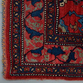 MATTA, semiantik Bidjar, ca 203 x 144,5 cm (samt kortsidorna med 2,5 respektive 3 cm slätväv).