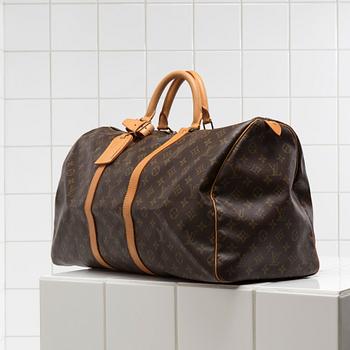VÄSKA / WEEKENDBAG, "Keepall 55", Louis Vuitton.