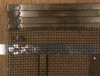 Aarno Salosmaa, Composition in metal on wood.