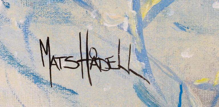 MATS HÅDELL, olja på duk, 2 st, sign.