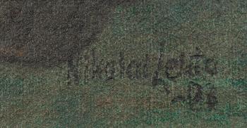 NIKOLAI LEHTO (FINLAND), olja på skiva, sign. och dat. -86.