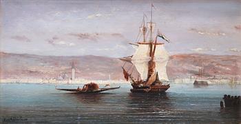 260. Ferdinand Bonheur, KUSTLANDSKAP FRÅN SÖDERN.