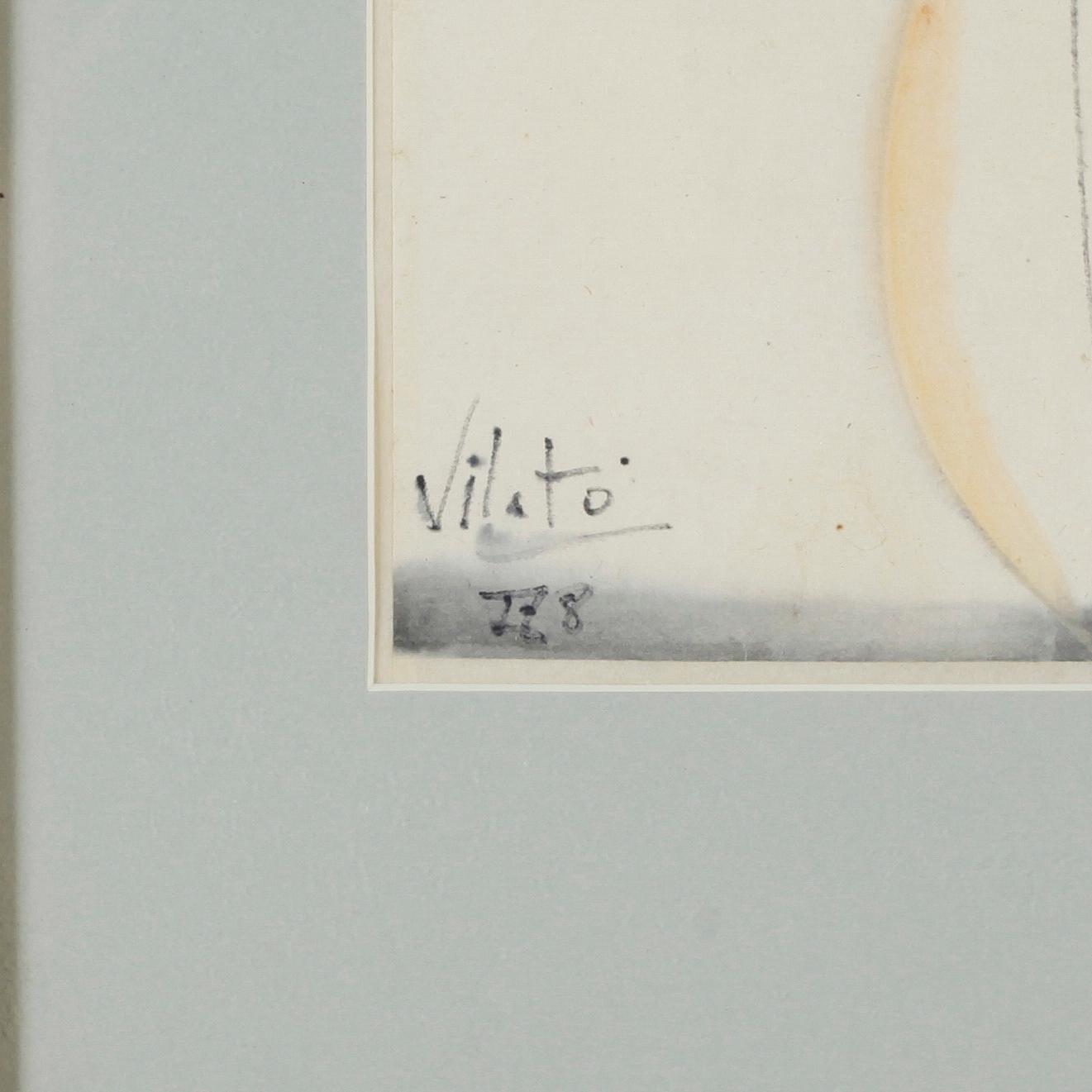 JAVIER VILATÓ, 2 st, blandtekniker, signerade.