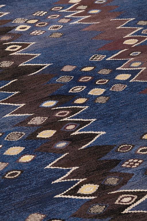 Barbro Nilsson, A CARPET, "Snäckorna", flat weave, ca 278 x 191,5-194 cm, signed AB MMF BN.