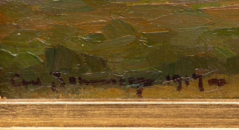 Carl Johansson, Twilight over the lake.