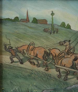 Ivar Arosenius, "Tungt lass i uppförsbacke".