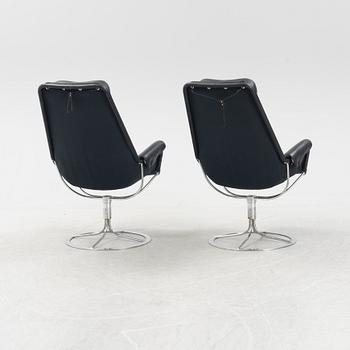 Bruno Mathsson, a pair of 'Jetson' lounge chairs, Dux, Sweden.