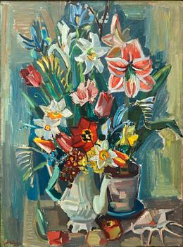 Gerhard Wihlborg, Still life with flowers.