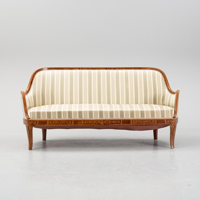 Carl Malmsten, soffa, Swedish Grace, specialbeställd och utförd 1929.