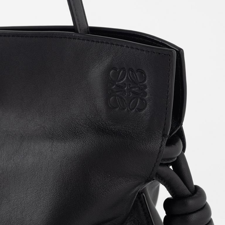 LOEWE, A black leather 'Flamenco'.