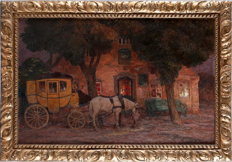 MAX TILKE, olja på duk, sign o dat 1906.