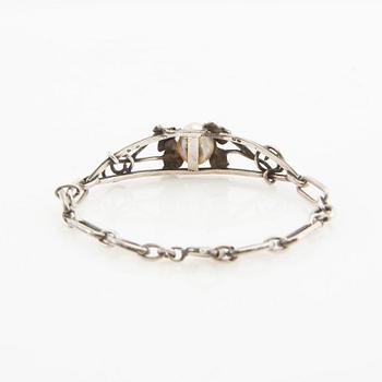 Armband Jugend 1900-talets början silver och barockpärla.