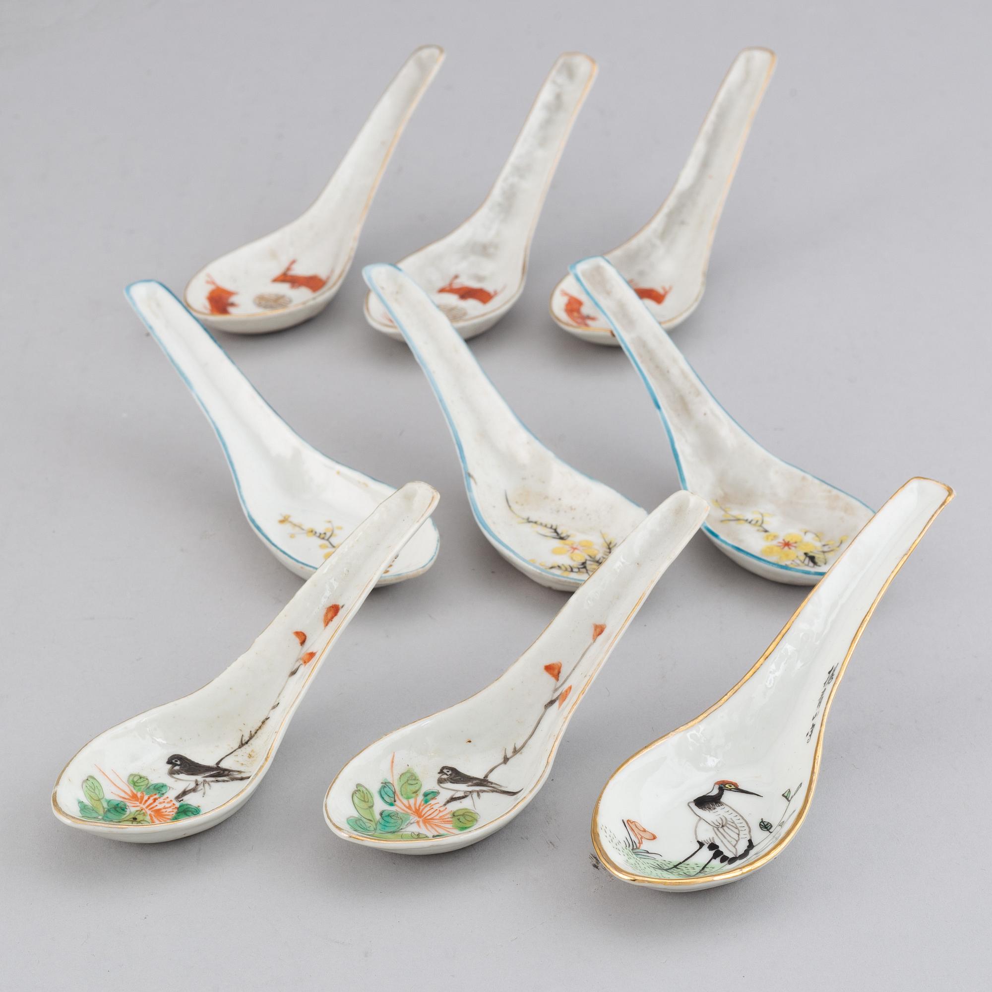 Skedar, ett parti om 32 stycken. Kina, 1900-tal.