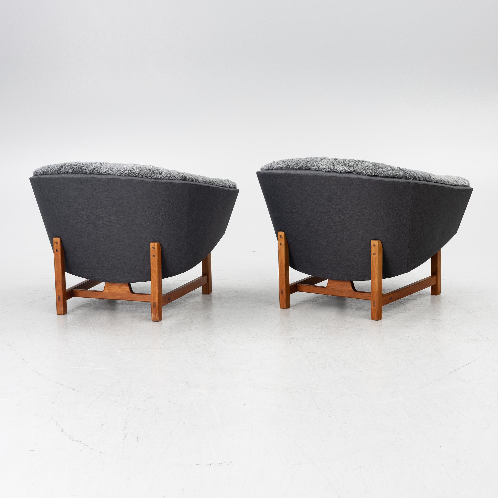 Lennart Bender, fåtöljer, ett par, "Corona", Ulferts, 1900-talets andra hälft.