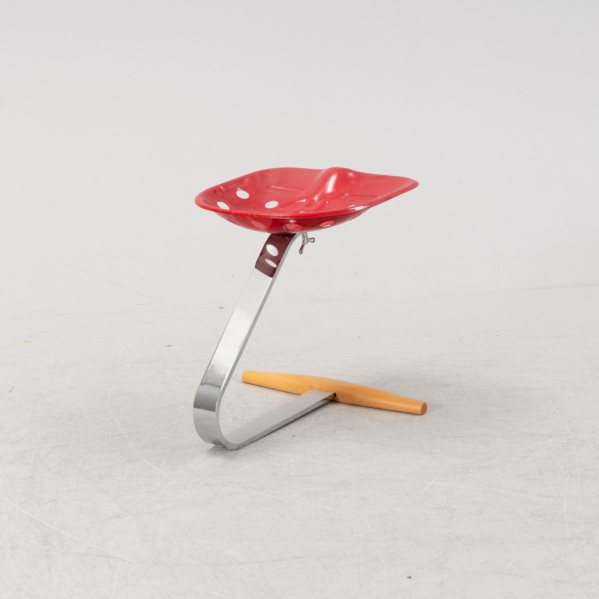 Achille Castiglioni & Pier Giacomo Castiglioni, a '220 Mezzadro' stool, Zanotta, Italy.
