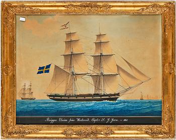 Joseph Honoré Maxime Pellegrin · HONORÉ PELLEGRIN, gouache. Signerad och daterad 1841.