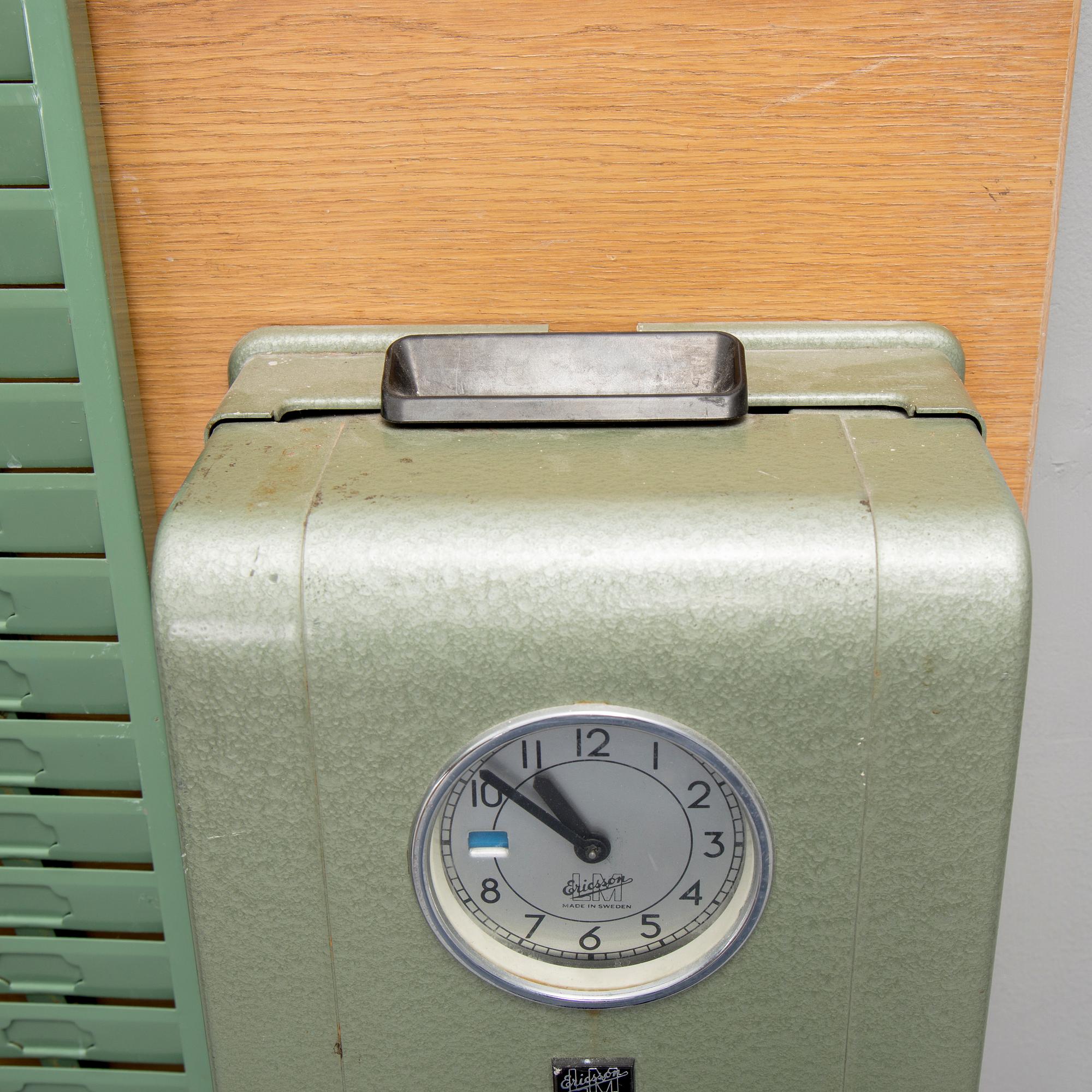 STÄMPELKLOCKA, Eriksson, omkring 1900-talets mitt.