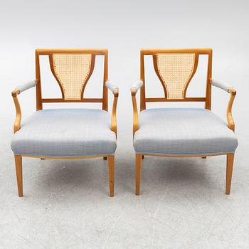 Josef Frank, armchairs, a pair, model 969, Svenskt Tenn.