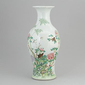 A Chinese famille rose vase, 20th century.