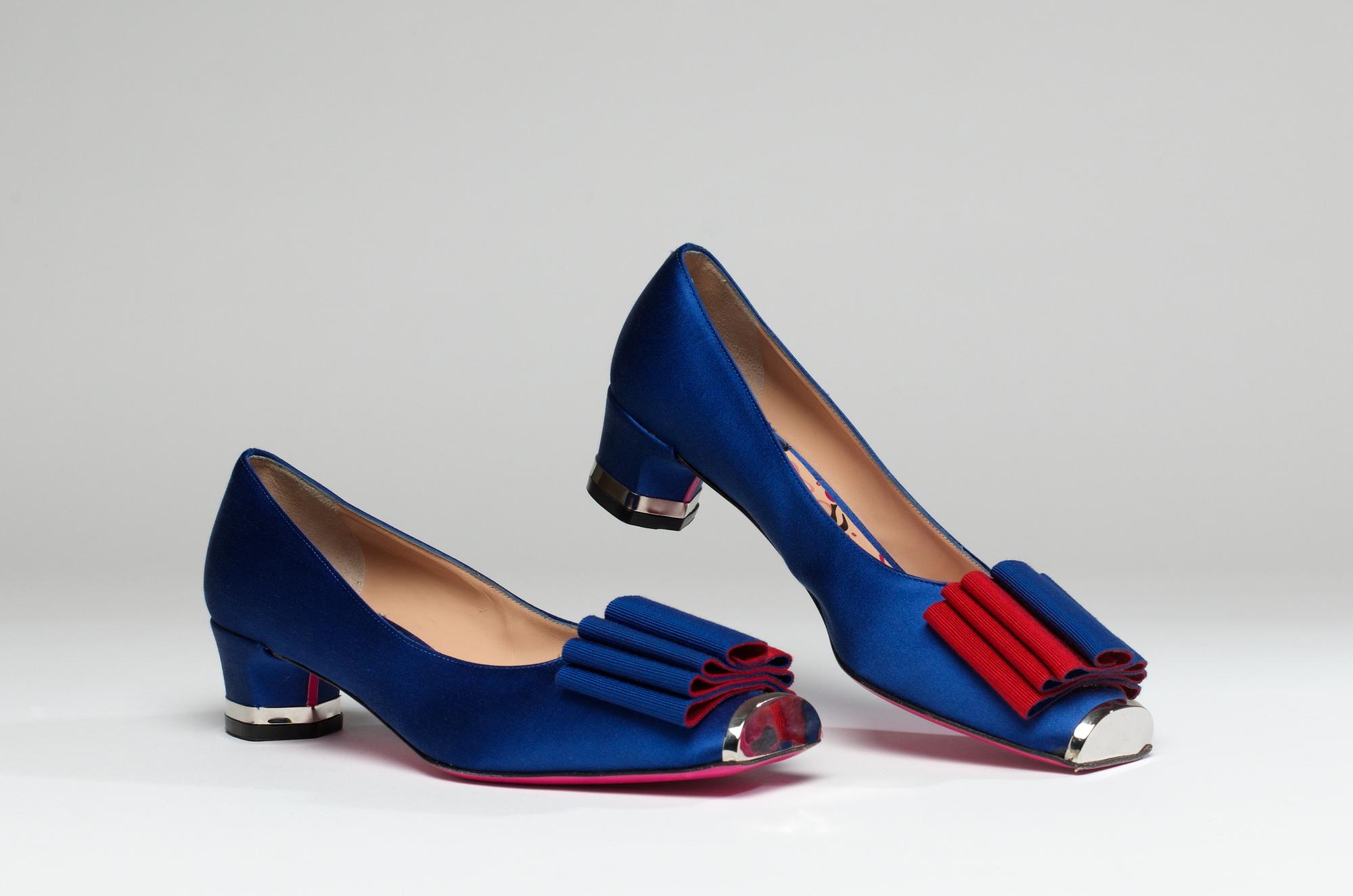 A pair of Emanuel Ungaro lady's slippers.