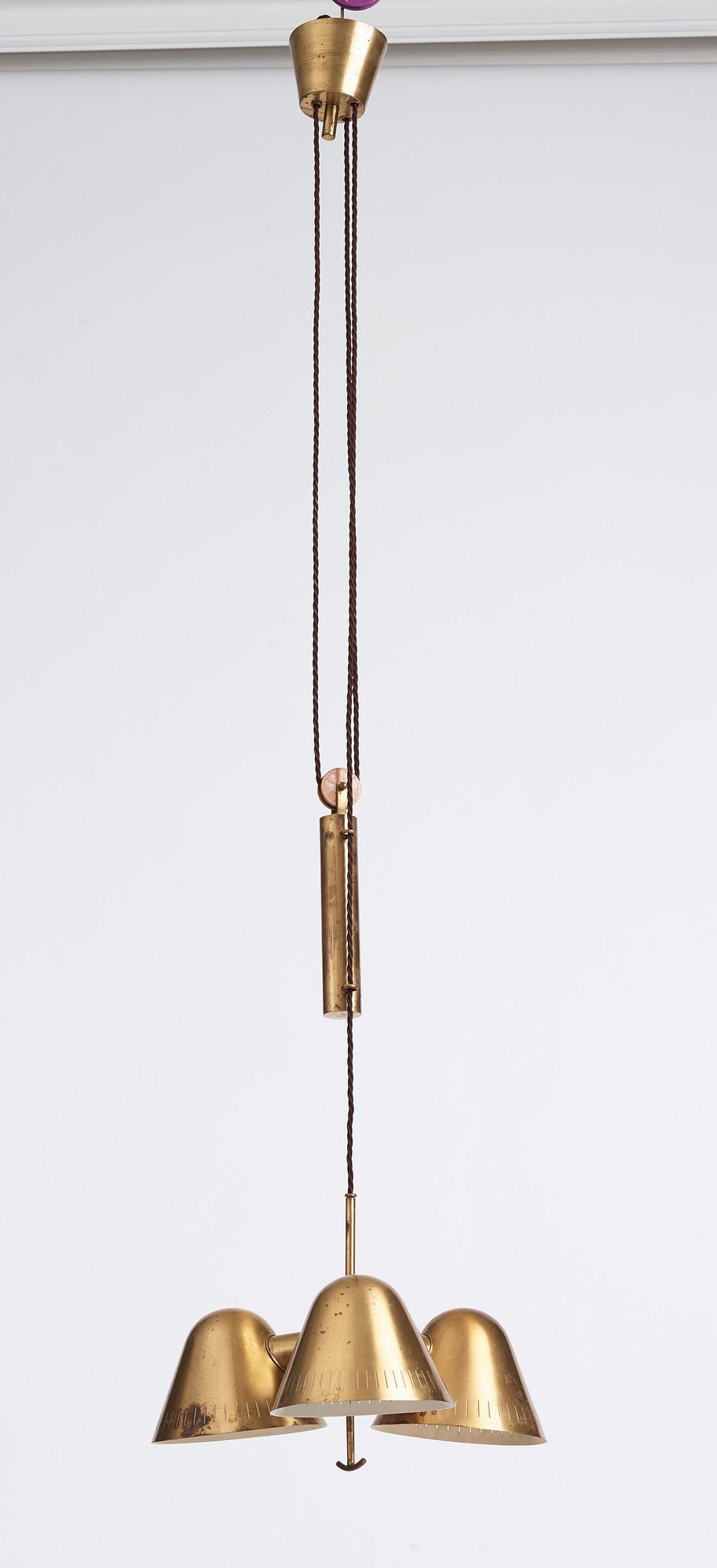 Harald Notini, taklampa, modell "11848", Arvid Böhlmarks Lampfabrik, 1940-tal.