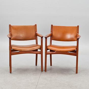 KARMSTOLAR, 2 st, Hans J. Wegner, Johannes Hansen.