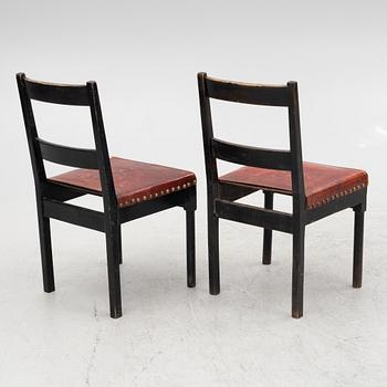 Chairs, a pair, functional style, 1930s.