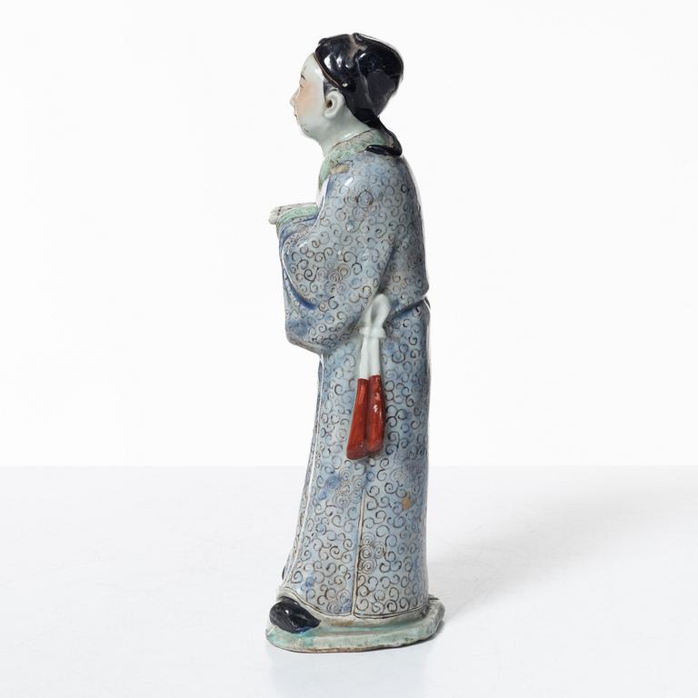Figurin, porslin, Kina, sen Qingdynasti.