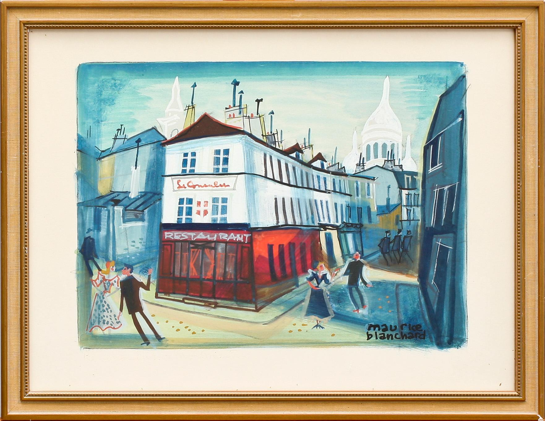 MAURICE BLANCHARD, gouache, 2 st, sign.