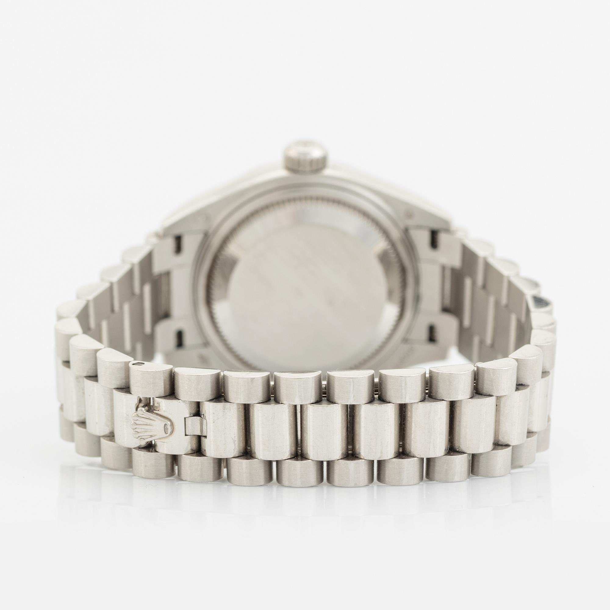 Rolex, Lady-Datejust 28, "Ice Blue Diamond Dial", armbandsur, 28 mm.