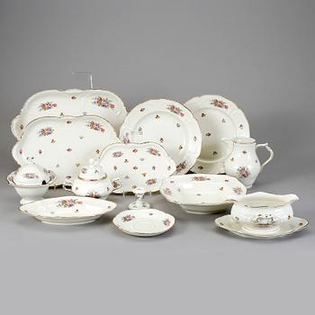 MAT-, KAFFE- och TE-SERVIS, ca 107 delar, porslin, "Sanssouci", Rosenthal, Tyskland, 1900.-talets mitt.