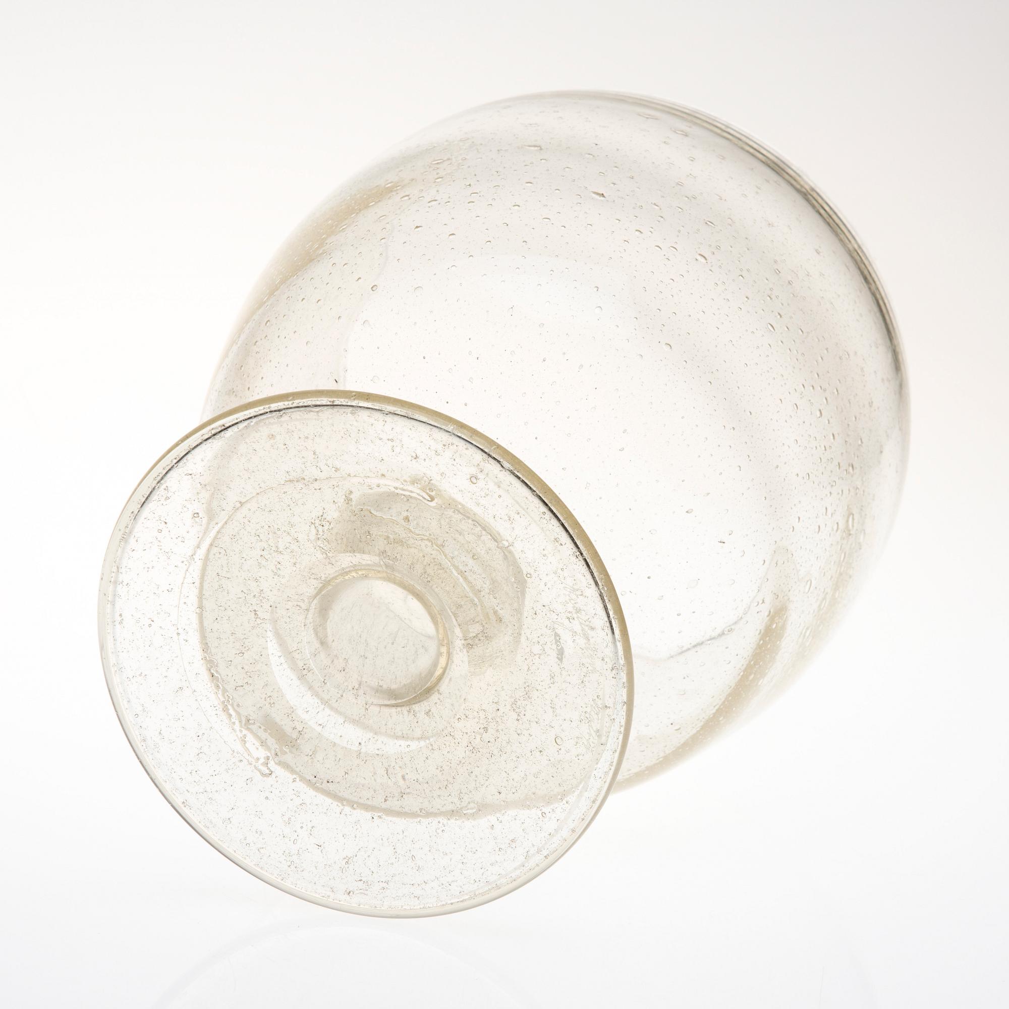 BÅLSKÅL, glas, "Sargasso"-serien, signerad Nuutajärvi Notsjö. Formgiven 1966.