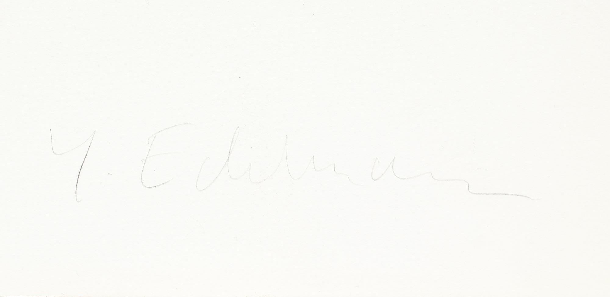 YRJÖ EDELMANN, färglitografi, signerad.