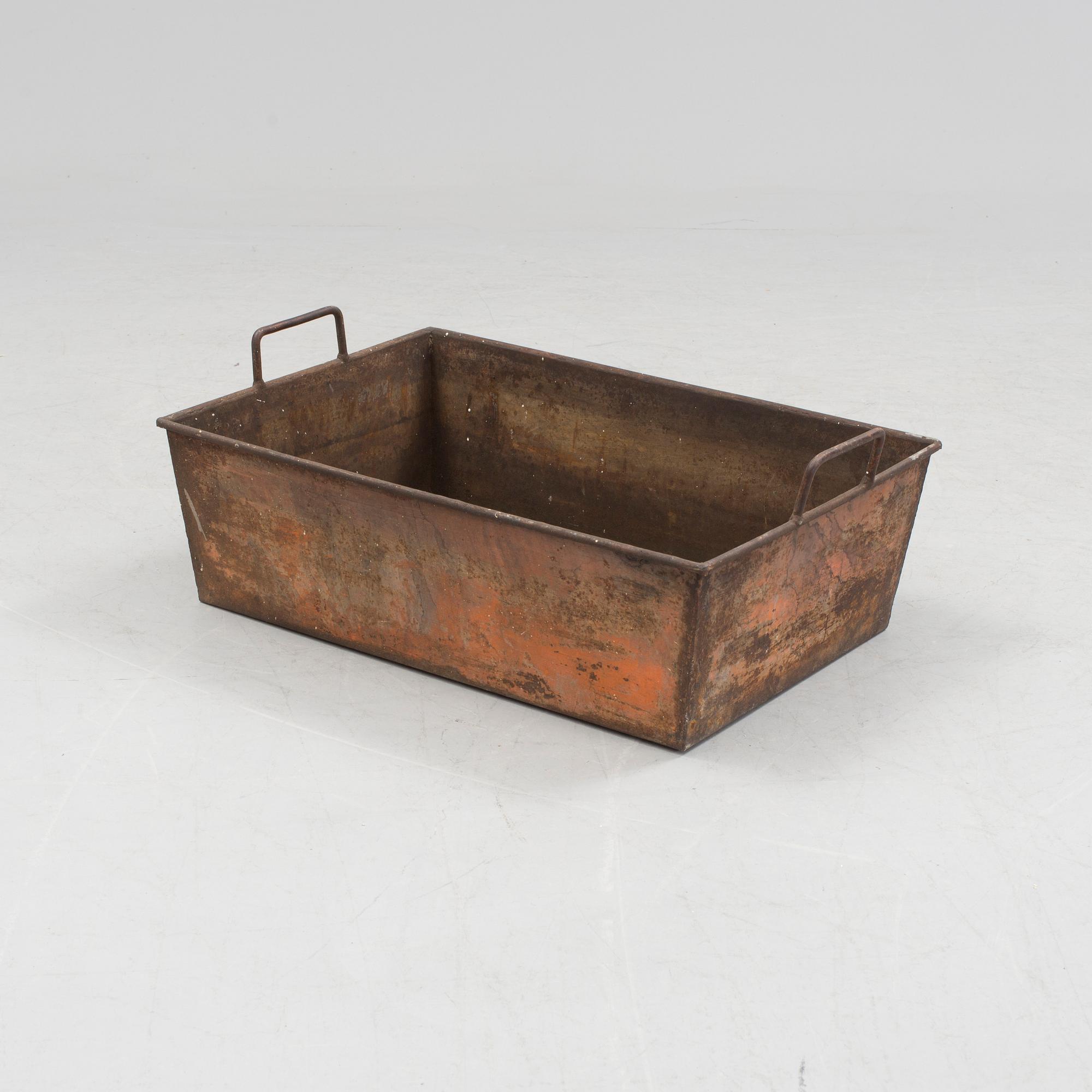 An iron flower box, 20th Century.