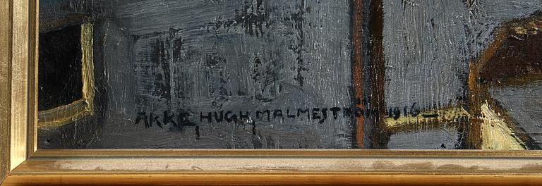 AKKE HUGH MALMESTRÖM, olja på duk, sign o dat 1916.