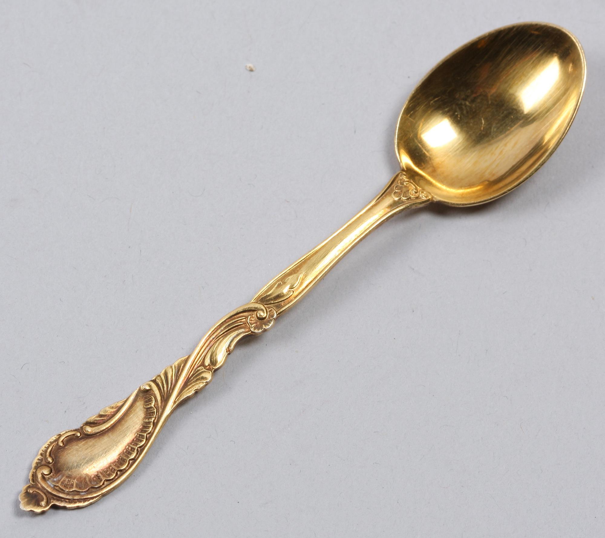 PARTI SILVER, 12 delar, mest svenska importstämplar, 1900-tal.