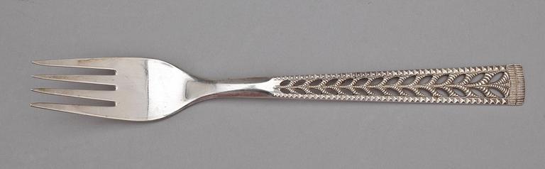 BESTICKSERVISDELAR, 84 delar, silver, Norge, 1900-tal. Totalvikt 2956 g.