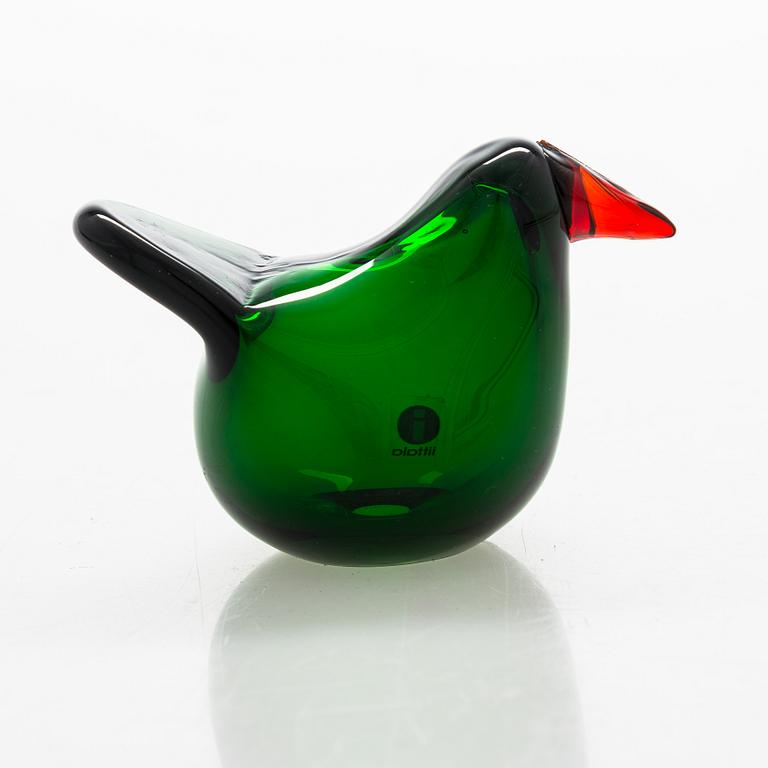 Oiva Toikka, glass bird signed Oiva Toikka Nuutajärvi Notsjö. 1972-78.